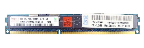 Memoria RAM 1x 8GB Hynix ECC REGISTERED DDR3 1333MHz PC3-10600 RDIMM | HMT41GV7BMR4C-H9