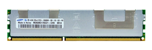 Memoria RAM 1x 4GB Samsung ECC REGISTERED DDR3 1333MHz PC3-10600 RDIMM | M393B5170DZ1-CH9