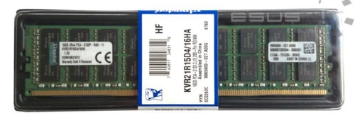 Memoria RAM 1x 16GB Kingston ECC REGISTERED DDR4 2133MHz PC4-17000 RDIMM | KVR21R15D4/16HA