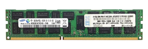 Memoria RAM 1x 8GB Samsung ECC REGISTERED DDR3 1333MHz PC3-10600 RDIMM | M393B1K70CH0-CH9