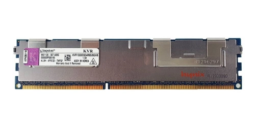 Memoria RAM 1x 8GB Kingston ECC REGISTERED DDR3 1333MHz PC3-10600 RDIMM | KVR1333D3D4R9S/8GHB