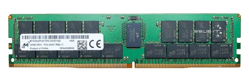 Memoria RAM 1x 32GB Micron ECC REGISTERED DDR4 2Rx4 2400MHz PC4-19200 RDIMM | MTA36ASF4G72PZ-2G3