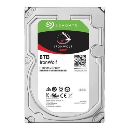 Disco duro Seagate IronWolf 3.5'' HDD 8TB 7200RPM SATA 6Gb/s 256MB | ST8000VN0022