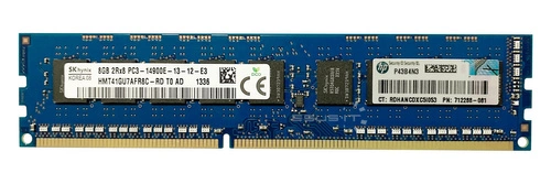 Memoria RAM 1x 8GB Hynix ECC UNBUFFERED DDR3 1866MHz PC3-14900 UDIMM | HMT41GU7AFR8C-RD