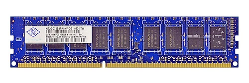 Memoria RAM 1x 2GB Nanya ECC UNBUFFERED DDR3 1066MHz PC3-8500 UDIMM | NT2GC72B8PA0NF-BE