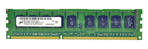 Memoria RAM 1x 4GB Micron ECC UNBUFFERED DDR3 1333MHz PC3-10600 UDIMM | MT18JSF51272AZ-1G4