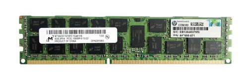 Memoria RAM 1x 8GB Micron ECC REGISTERED DDR3 1333MHz PC3-10600 RDIMM | MT36KSF1G72PZ-1G4