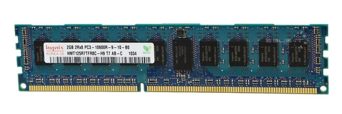 Memoria RAM 1x 2GB Hynix ECC REGISTERED DDR3 1333MHz PC3-10600 RDIMM | HMT125R7TFR8C-H9