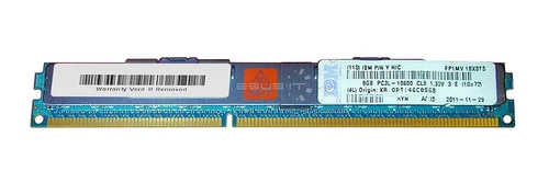 Memoria RAM 1x 8GB IBM ThinkServer & System X DDR3 1333MHz ECC REGISTERED DIMM | IBM P/N: 46C0568