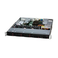 Platforma deservidor Supermicro 1U 111R-M SYS-111R-M Intel x 1 DDR5 x 4 10 x 2.5" SATA/SAS/NVME PSU 1+0