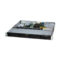 Platforma deservidor Supermicro 1U 511R-M SYS-511R-M Intel x 1 DDR5 x 4 6 x 3.5" SATA/SAS/NVME PSU 1+0