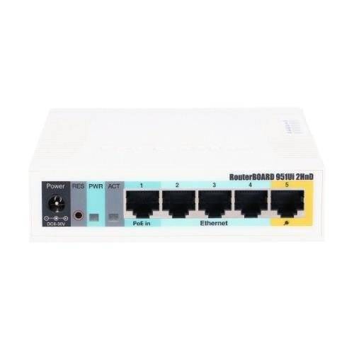 Access Point Mikrotik RB951Ui-2HnD 2,4 GHz | 5 GHz 300 Mbps  802.11 b/g/n