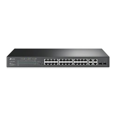 Conmutador TP-LINK TL-SL2428P 26x 100Mb 2x RJ-45/SFP 250 W PoE+