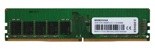 Memoria RAM 1x 16GB 2-POWER ECC UNBUFFERED DDR4 2Rx8 2666MHz PC4-21300 UDIMM | MEM9304A