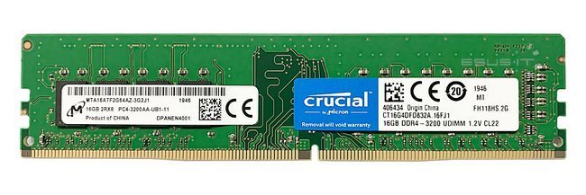 Memoria RAM 1x 16GB Crucial NON-ECC UNBUFFERED DDR4 3200MHz PC4-25600 UDIMM | CT16G4DFD832A