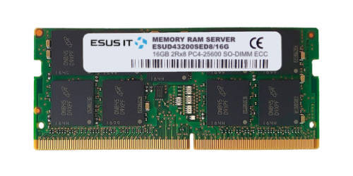 Memoria RAM 1x 16GB ESUS IT DDR4 2Rx8 3200MHz PC4-25600 SO-DIMM ECC  | ESUD43200SED8/16G