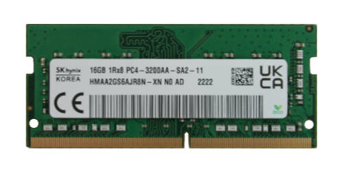 Memoria RAM 1x 16GB Micron DDR4 1Rx8 3200MHz PC4-25600 SO-DIMM  | MTA8ATF2G64HZ-3G2