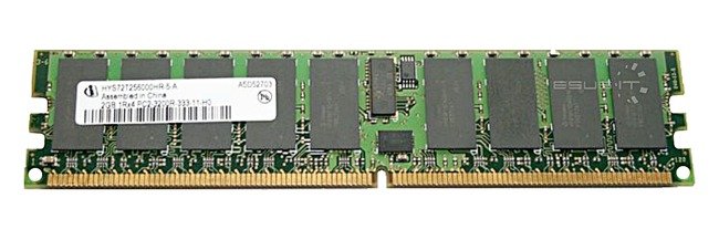 Memoria RAM 1x 1GB QIMONDA ECC REGISTERED DDR2 667MHz PC2-5300 RDIMM | HYS72T128900HP-3S-B