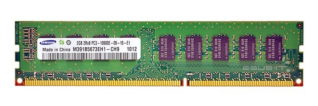 Memoria RAM 1x 2GB Samsung ECC UNBUFFERED DDR3 1333MHz PC3-10600 UDIMM | M391B5673EH1-CH9