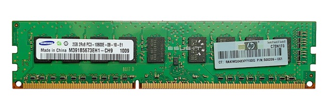 Memoria RAM 1x 2GB Samsung ECC UNBUFFERED DDR3 2Rx8 1333MHz PC3-10600 UDIMM | M391B5673EH1-CH9