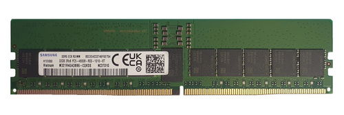 Memoria RAM 1x 32 GB Samsung ECC REGISTERED DDR5 2Rx8 4800MHz PC5-38400 RDIMM | M321R4GA3BB6-CQK