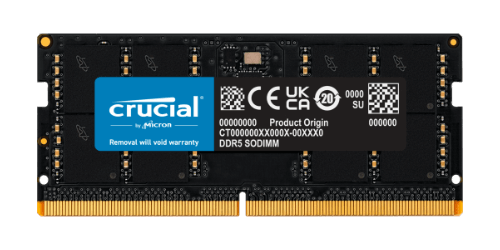 Memoria RAM 1x 32GB Crucial SO-DIMM DDR5 4800MHz PC5-38400 | CT32G48C40S5