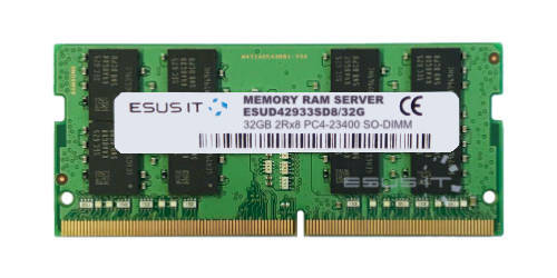 Memoria RAM 1x 32GB ESUS IT SO-DIMM DDR4 2933MHz PC4-23400 | ESUD42933SD8/32G