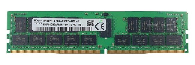 Memoria RAM 1x 32GB Hynix ECC REGISTERED DDR4 2Rx4 2400MHz PC4-19200 RDIMM | HMA84GR7AFR4N-UH