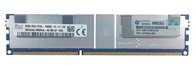 Memoria RAM 1x 32GB Hynix LOAD REDUCED DDR3 1333MHz PC3-10600 LRDIMM | HMT84GL7MMR4A-H9