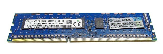 Memoria RAM 1x 4GB Hynix ECC UNBUFFERED DDR3 1333MHz PC3-10600 UDIMM | HMT351U7EFR8A-H9