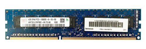 Memoria RAM 1x 4GB Hynix ECC UNBUFFERED DDR3 2Rx8 1333MHz PC3-10600 UDIMM | HMT351U7BFR8C-H9