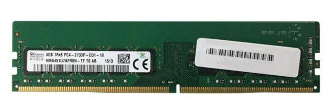 Memoria RAM 1x 4GB Hynix ECC UNBUFFERED DDR4 2133MHz PC4-17000 UDIMM | HMA451U7AFR8N-TF