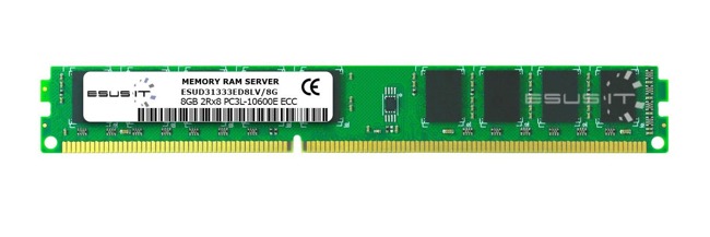 Memoria RAM 1x 8GB ESUS IT ECC UNBUFFERED DDR3 2Rx8 1333MHz PC3-10600 UDIMM | ESUD31333ED8LV/8G