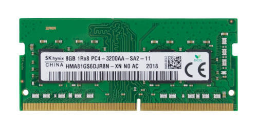 Memoria RAM 1x 8GB Hynix SO-DIMM DDR4 3200MHz PC4-25600 | HMA81GS6DJR8N-XN