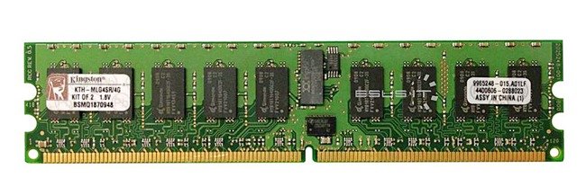 Memoria RAM 2x 2GB Kingston ECC REGISTERED DDR2 400MHz PC2-3200 RDIMM | KTH-MLG4SR/4G