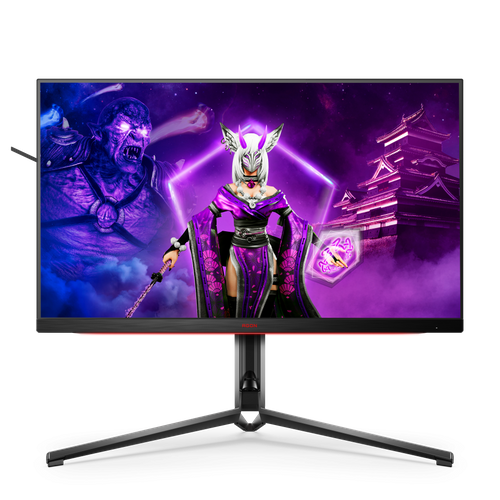 Monitor 27" AOC Q27G2E/BK 2560 x 1440 QHD 155Hz matriz de pantalla VA