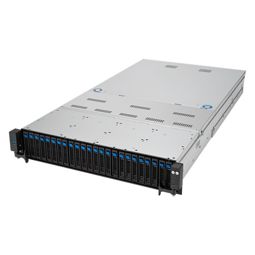 Platforma deservidor ASUS 2U RS720A-E12-RS24U/10G/2.6kW/24NVMe/GPU 90SF02E1-M00C00 AMD x 2 DDR5 x 24 24 x 2.5" SATA/SAS/NVME PSU 1+1