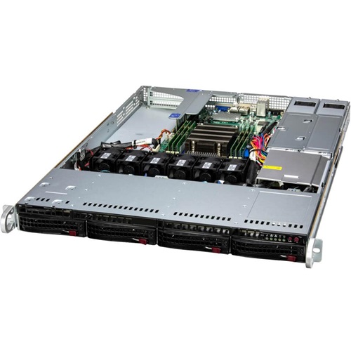 Platforma deservidor Supermicro 1U 1015SV-WTNRT AS-1015SV-WTNRT AMD x 1 DDR5 x 6 4 x 3.5" SATA/SAS/NVME PSU 1+1