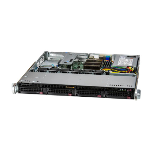 Platforma deservidor Supermicro 1U 510T-M SYS-510T-M Intel x 1 DDR4 x 4 4 x 3.5" SATA PSU 1