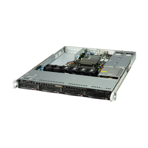 Platforma deservidor Supermicro 1U 510T-WTR SYS-510T-WTR Intel x 1 DDR4 x 4 4 x 3.5" SAS/SATA PSU 1+1