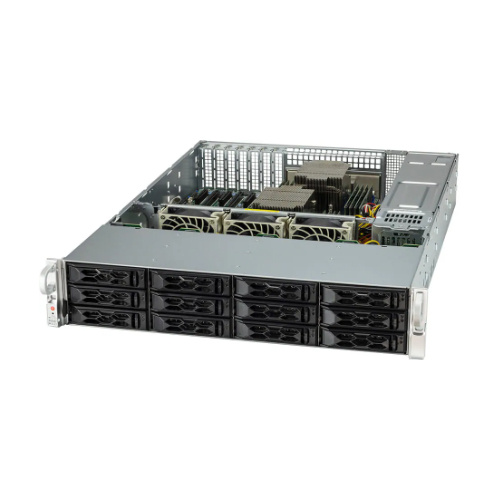 Platforma deservidor Supermicro 2U 2024S-TR AS-2024S-TR AMD x 2 DDR4 x 16 12 x 3.5" SATA/SAS/NVME PSU 1+1