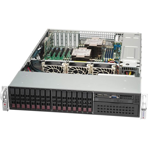 Platforma deservidor Supermicro 2U 221P-C9RT SYS-221P-C9RT Intel x 2 DDR5 x 16 16 x 2.5" SATA/SAS/NVME PSU 1+1